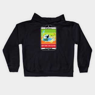 Sport water skiing full power Kids Hoodie